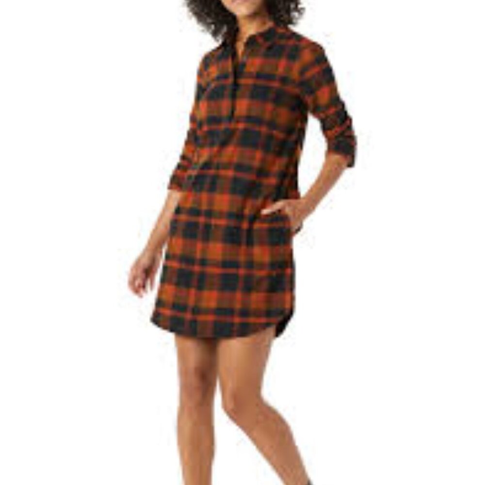 Goodthreads Women's Brushed Flannel Shirt Dress